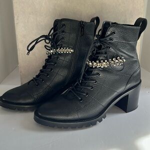 Jimmy Choo “Cruz 65” boot with crystals. Size 38